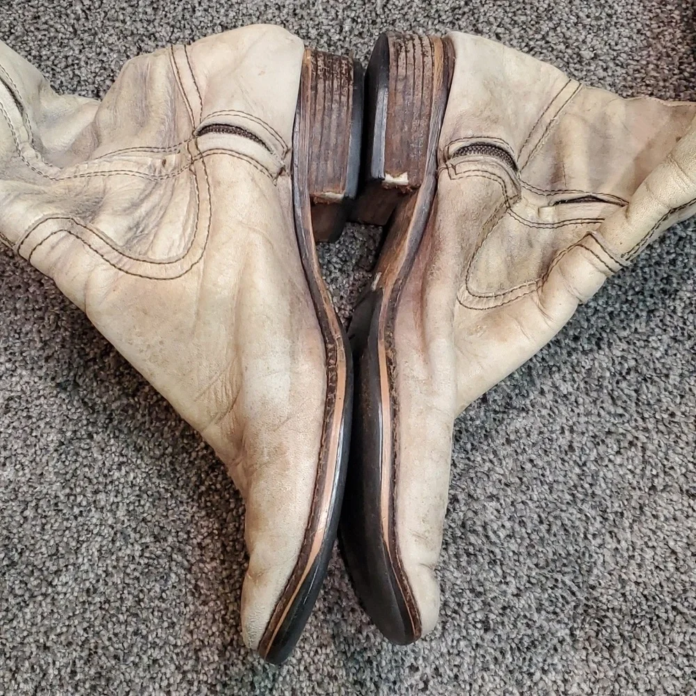 Sam Edelman Womens Pierce Over The knee Distressed leather riding sz 8.5M